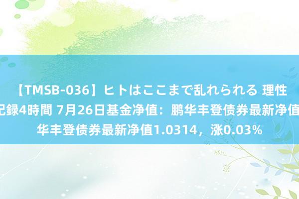 【TMSB-036】ヒトはここまで乱れられる 理性崩壊と豪快絶頂の記録4時間 7月26日基金净值：鹏华丰登债券最新净值1.0314，涨0.03%