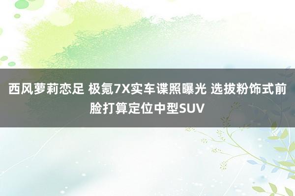 西风萝莉恋足 极氪7X实车谍照曝光 选拔粉饰式前脸打算定位中型SUV