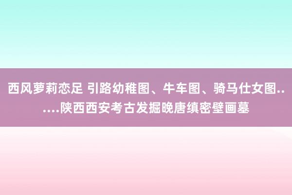 西风萝莉恋足 引路幼稚图、牛车图、骑马仕女图......陕西西安考古发掘晚唐缜密壁画墓